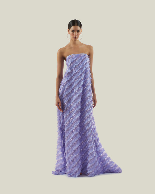 taller marmo Anguilla Gown in Lilac