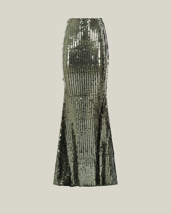 Taller Marmo Ariel Disco Skirt In Steel