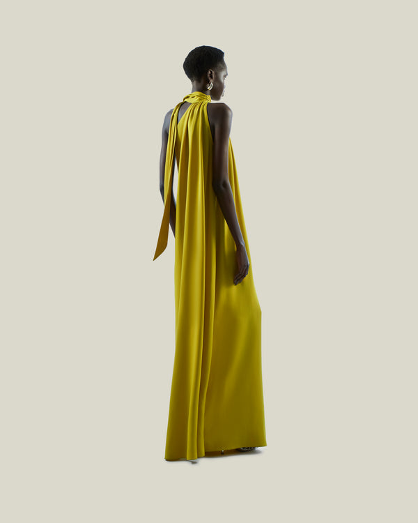 Taller Marmo Astor Dress In Chartreuse