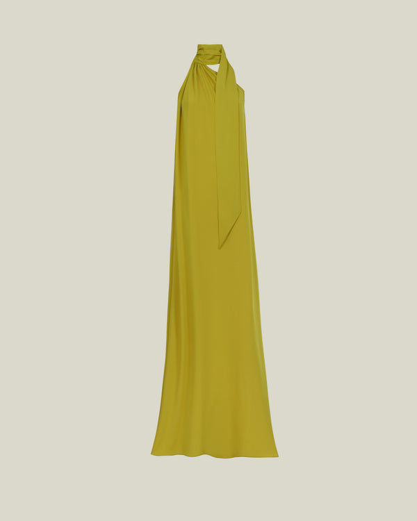 Taller Marmo Astor Dress In Chartreuse