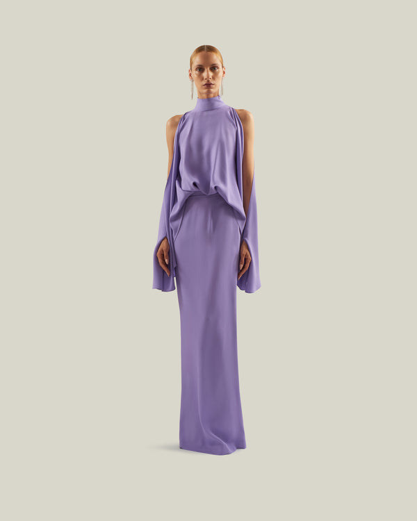 Taller Marmo Bacall Dress In Lavender