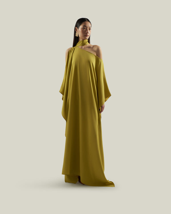 Taller Marmo Barths Kaftan In Gold Kiwi