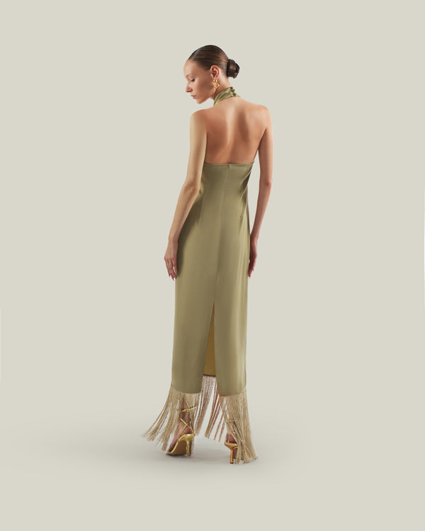 Taller Marmo Berlin Dress In Brass