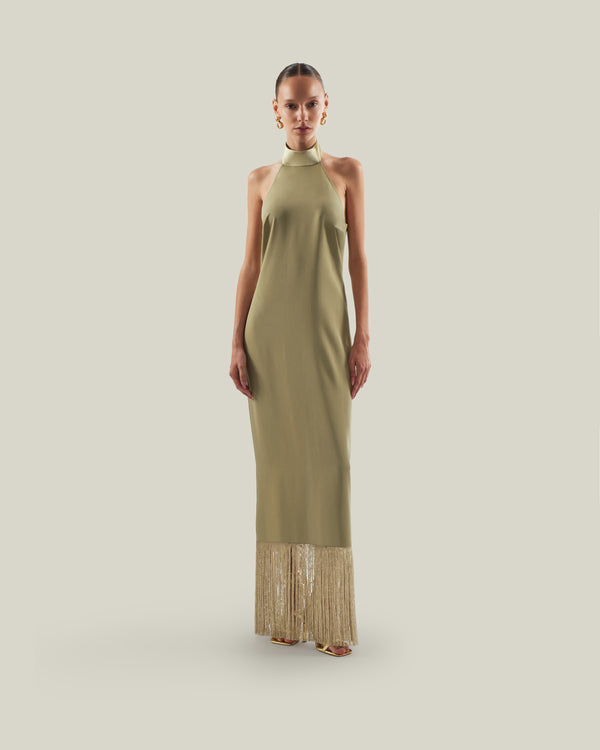 Taller Marmo Berlin Dress In Brass