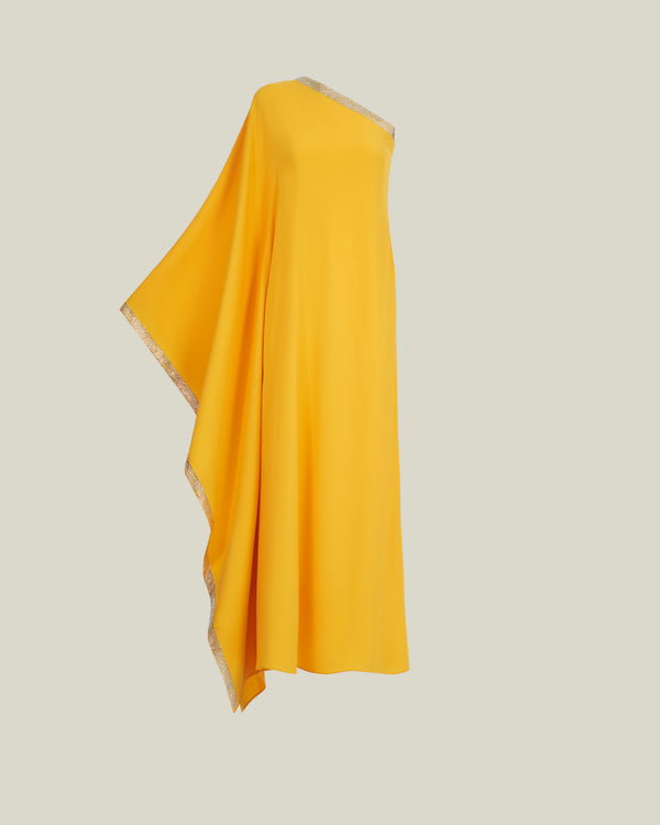 Taller Marmo Betsy Crystal Dress In Lemon