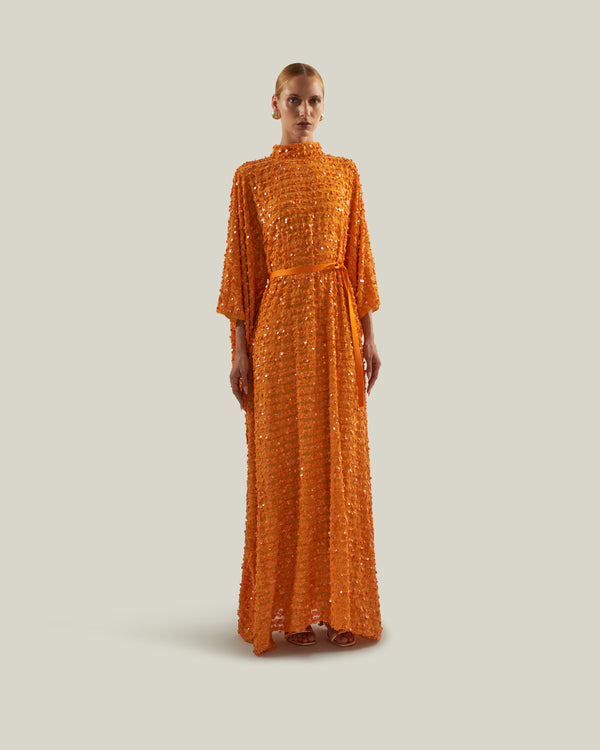 taller marmo Caracciolo Kaftan in Mandarin