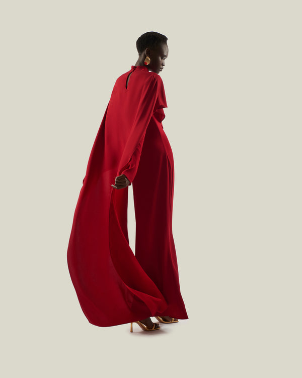 Taller Marmo Carrington Dress In Ruby