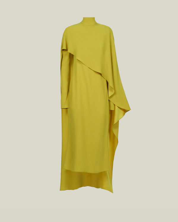 Taller Marmo Carrington Midi Dress In Chartreuse