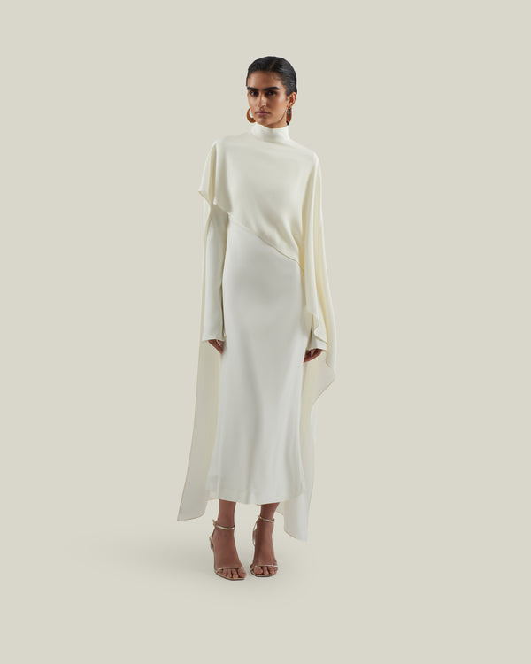 Taller Marmo Carrington Midi Dress In Latte