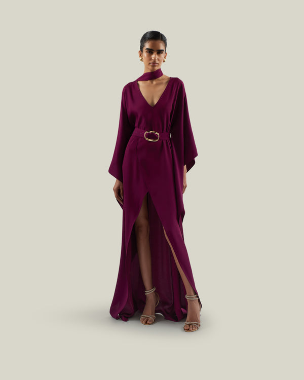 Taller Marmo Cassandra Kaftan In Plum