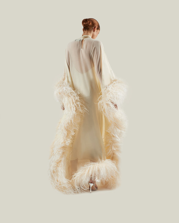 Taller Marmo Casta Diva Spirito Kaftan In Ivory