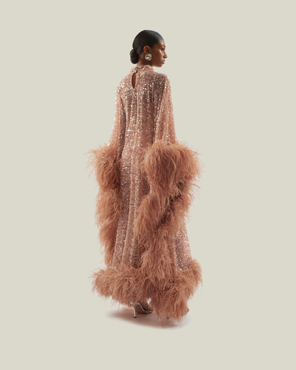 Taller Marmo Casta Diva Sublime Kaftan In Blush