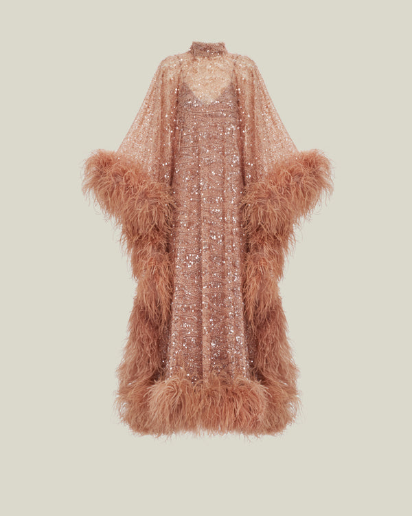 Taller Marmo Casta Diva Sublime Kaftan In Blush