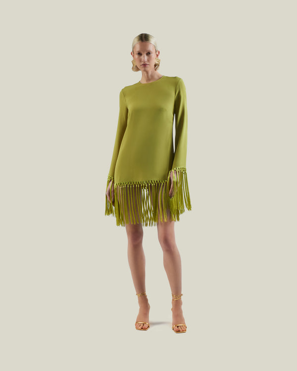 Taller Marmo Claudia Dress In Citron