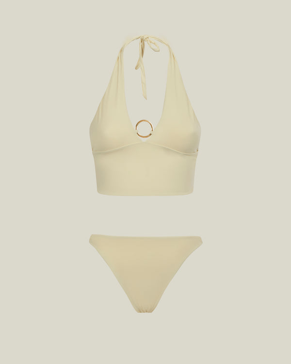 Taller Marmo Crocodile Swimsuit In Ivory