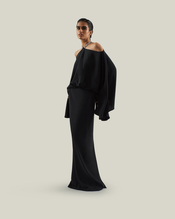 taller marmo Cyclades Crystal Dress in Black