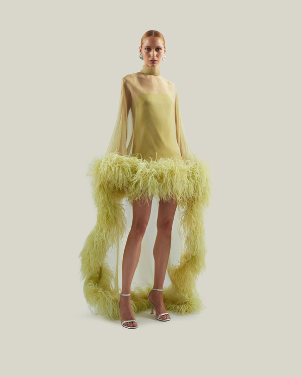 Taller Marmo Daisy Kaftan In Gold Kiwi