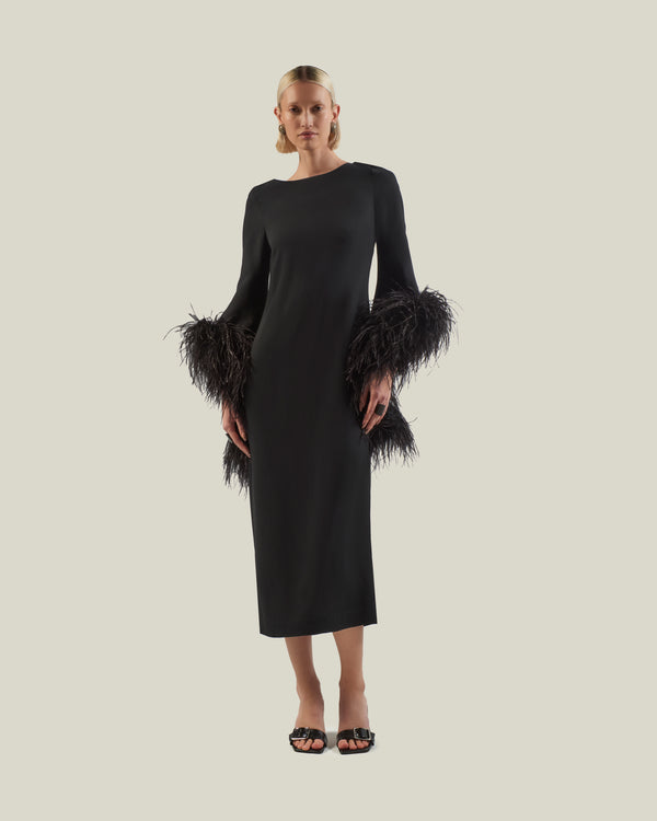 taller marmo Del Lago Dress in Black