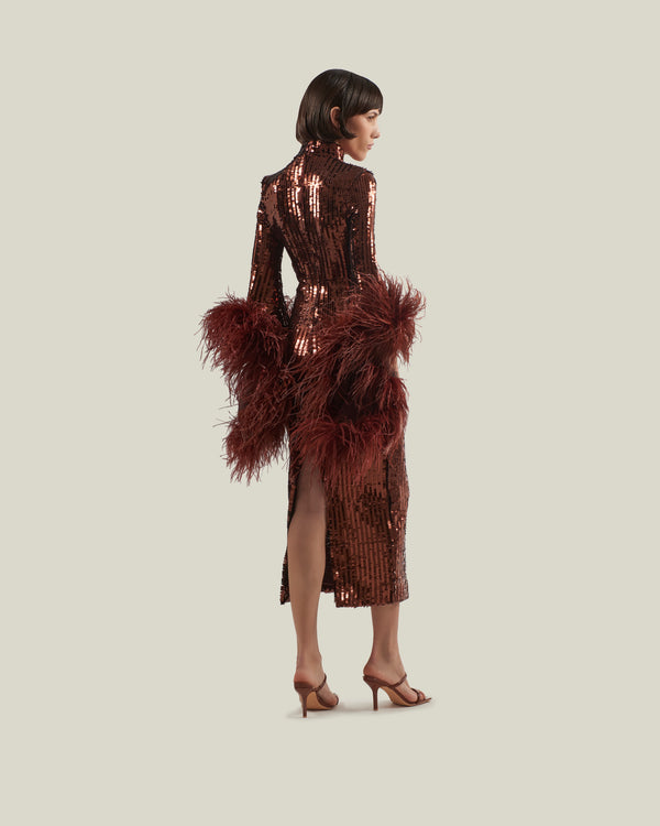 Taller Marmo Del Rio Disco Dress In Coffee