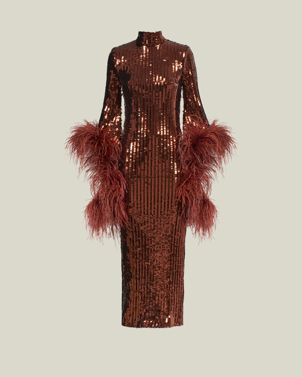 Taller Marmo Del Rio Disco Dress In Coffee