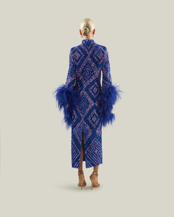 Taller Marmo Del Rio Disco Dress In Royal Blue