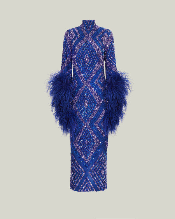 Taller Marmo Del Rio Disco Dress In Royal Blue