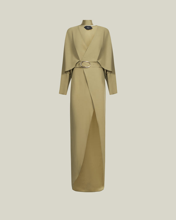 Taller Marmo Dunaway Dress In Brass
