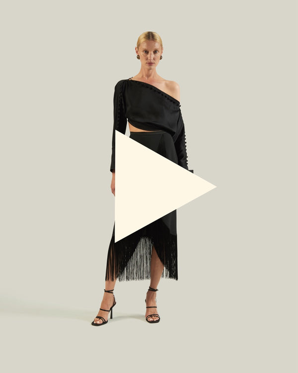 Taller Marmo El Pareo Skirt In Black