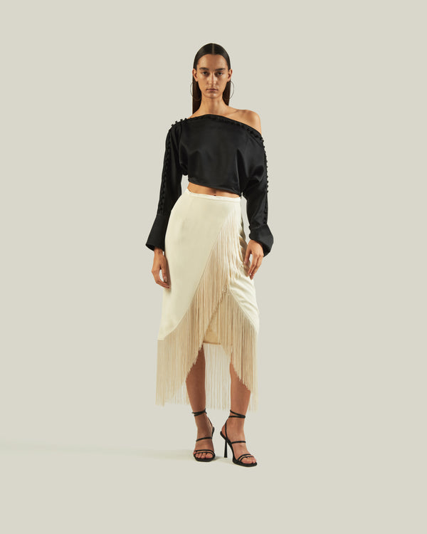 taller marmo El Pareo Skirt in Ivory