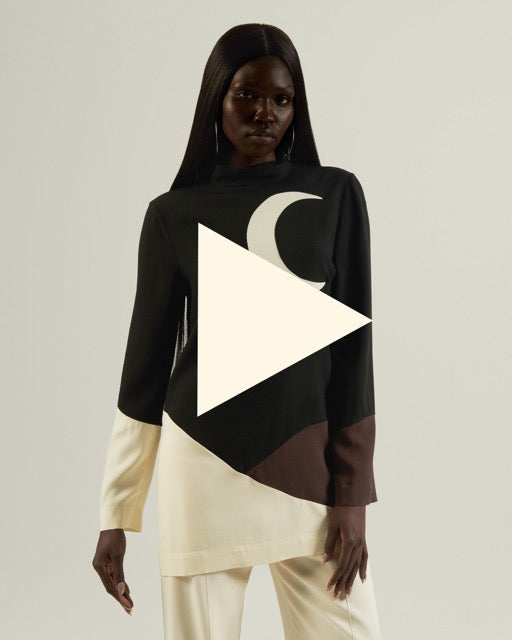 Taller Marmo Empty Quarter Dress In Multicolor