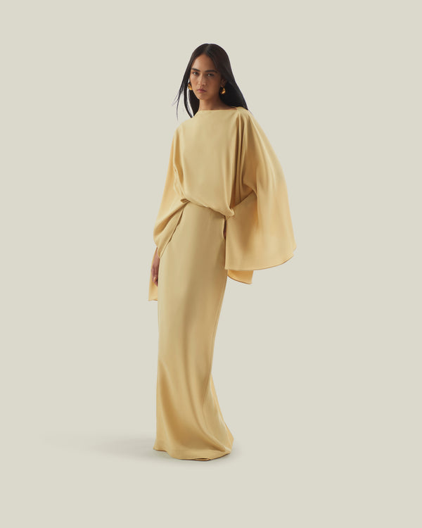 taller marmo Eolia Dress in Pergamena