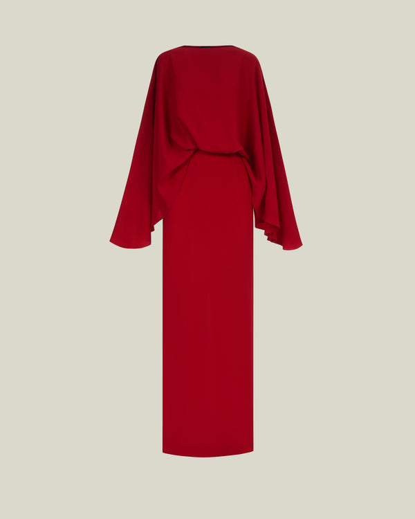 Taller Marmo Eolia Dress In Ruby