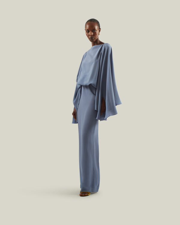 taller marmo Eolia Dress in Smoke Blue