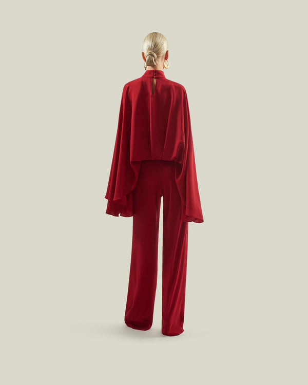 Taller Marmo Eolia Jumpsuit In Ruby