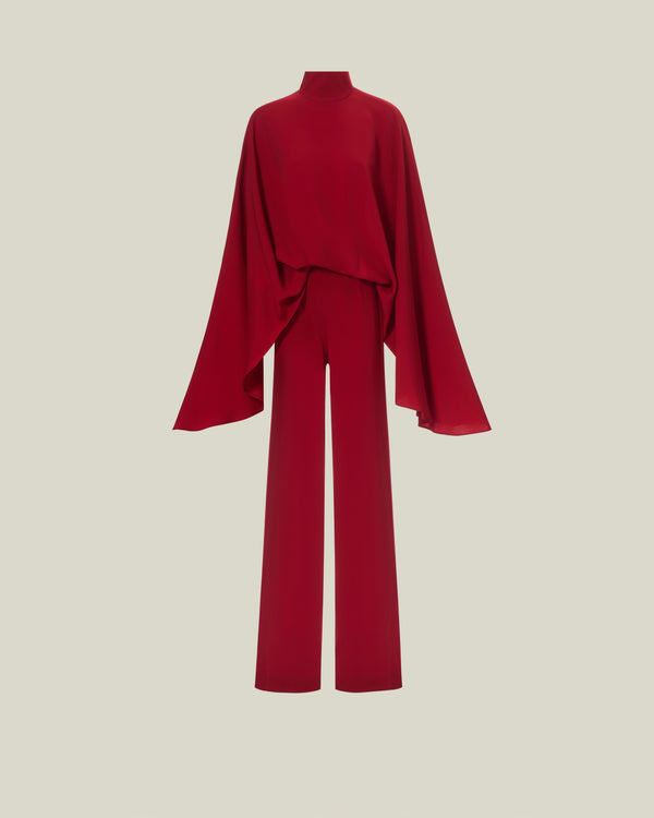 Taller Marmo Eolia Jumpsuit In Ruby