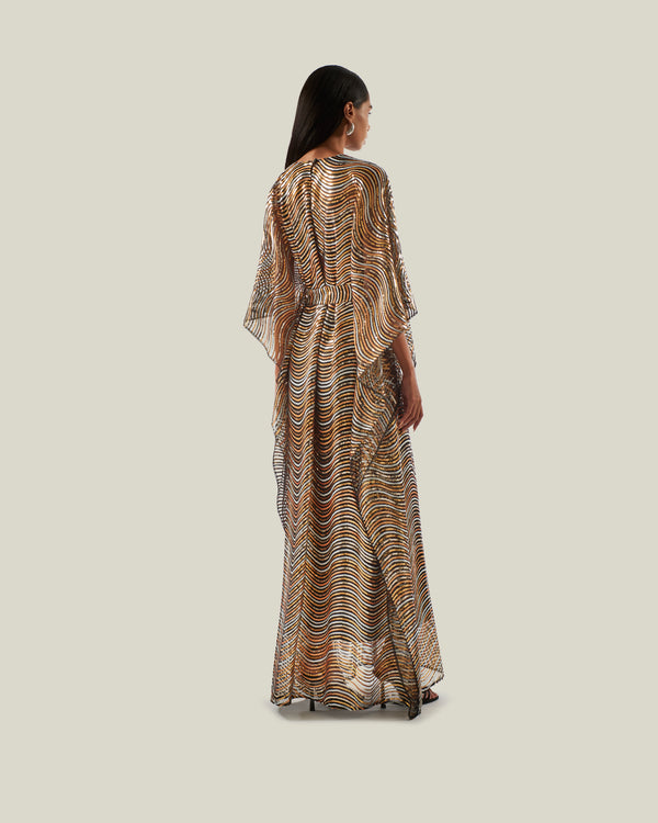 Taller Marmo Erte Kaftan In Gold