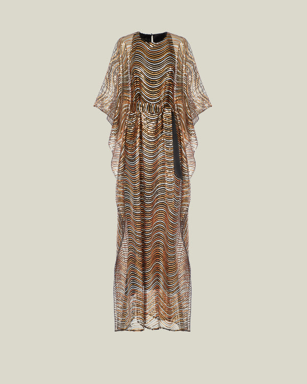 Taller Marmo Erte Kaftan In Gold