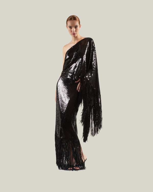 taller marmo Eternity Disco Dress in Black