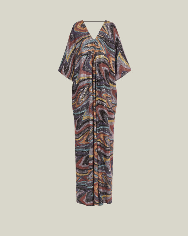 Taller Marmo Gala Kaftan In Multicolor