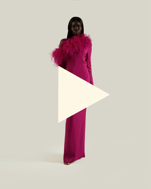 Taller Marmo Garbo Dress In Magenta