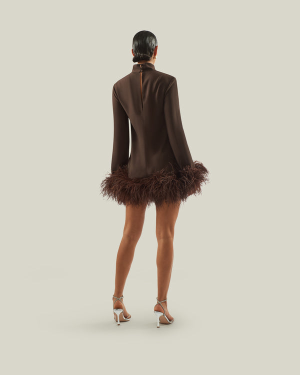 Taller Marmo Gina Dress In Chocolate