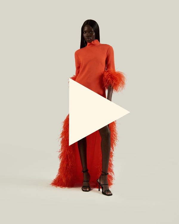 Taller Marmo Gina Extravaganza Dress In Tiger