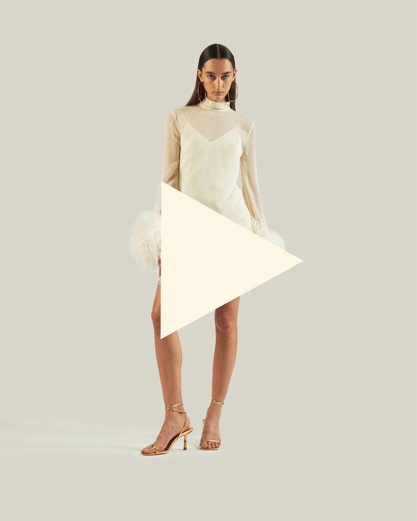 Taller Marmo Gina Spirito Dress In Ivory