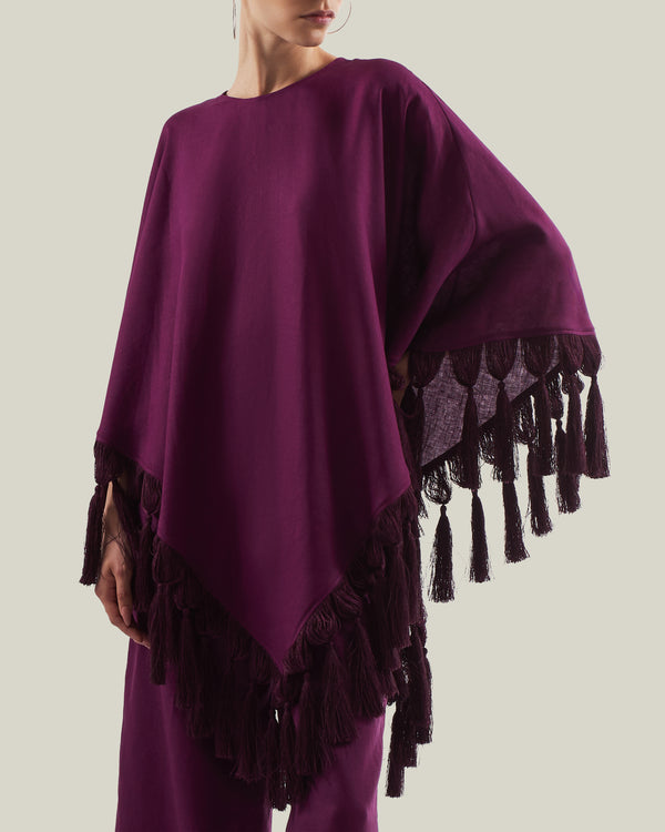 taller marmo Gloria Blouse in Plum