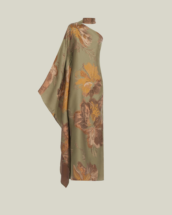 Taller Marmo Hardison Bloom Dress In Salvia