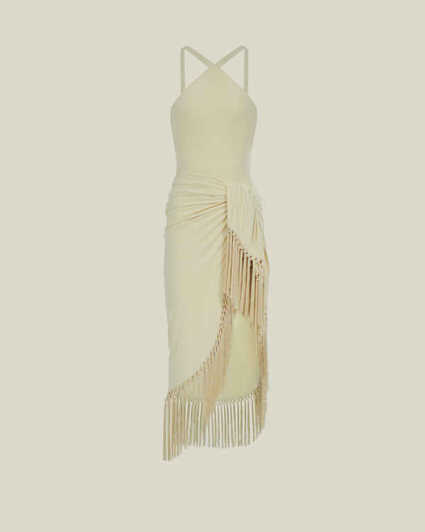 Taller Marmo Hera Artisanal Swimsuit In Ivory