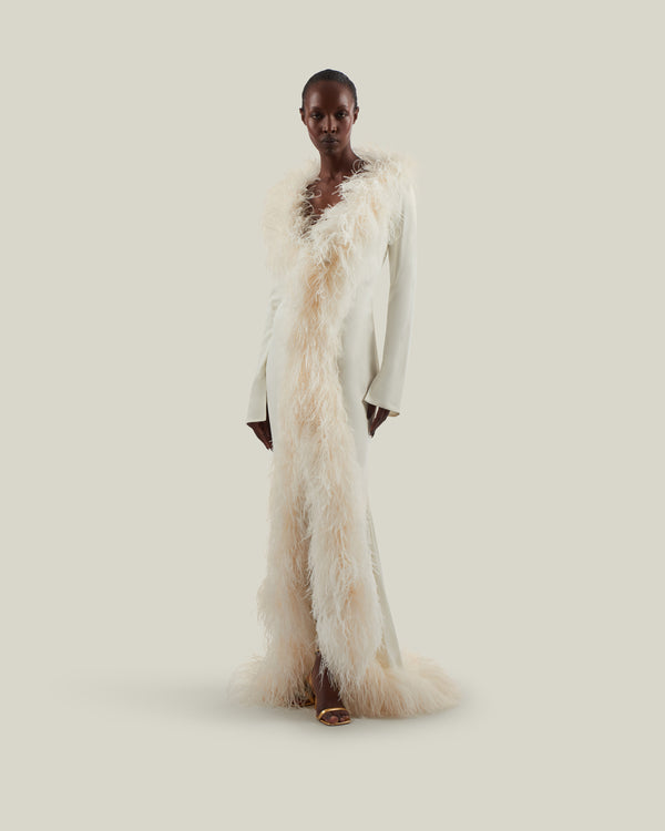 taller marmo Hollywood Gown in Latte