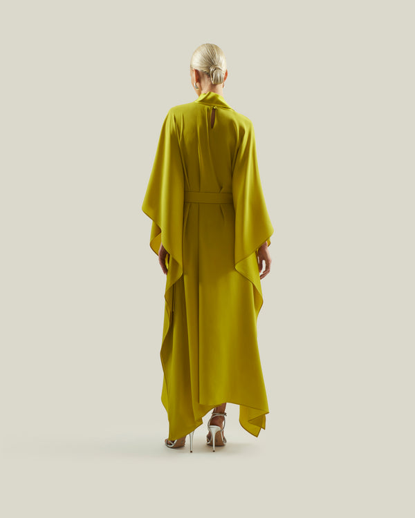 Taller Marmo La Luna Crystal Kaftan In Chartreuse