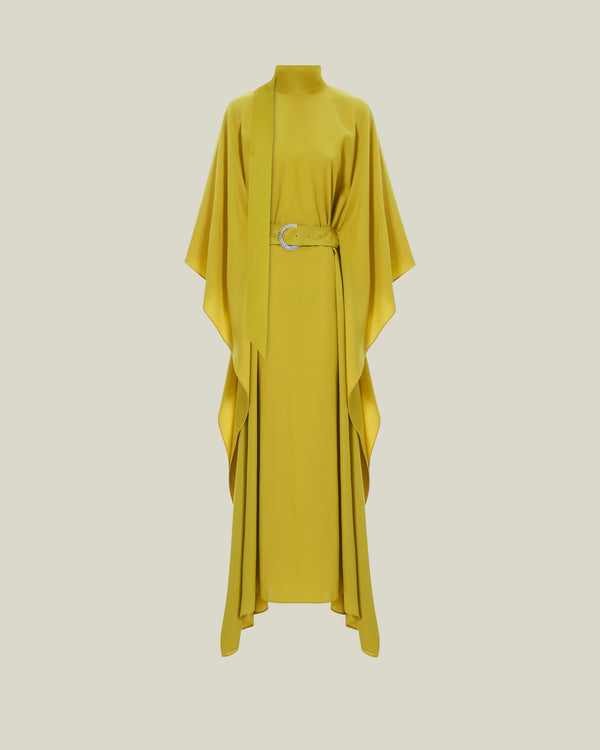 Taller Marmo La Luna Crystal Kaftan In Chartreuse