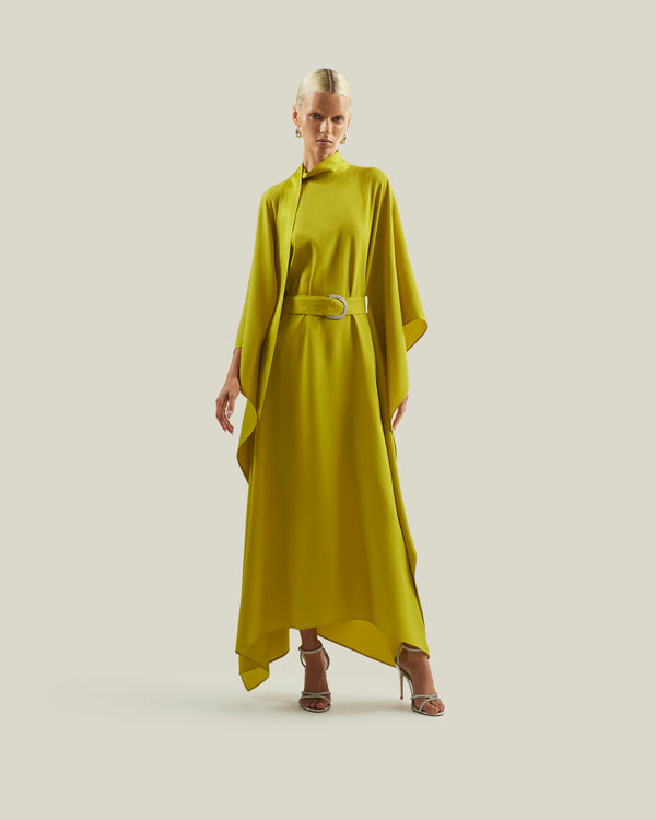 taller marmo La Luna Crystal Kaftan in Chartreuse